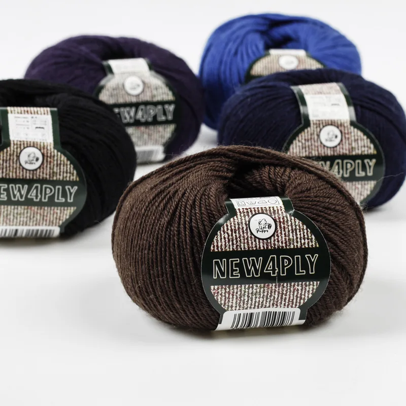 

Puppy Hand Knitted Wool Yarn DIY Sweater Needlework Close-Fitting Soft Wool Thread for Crafting And Clothing Fabric