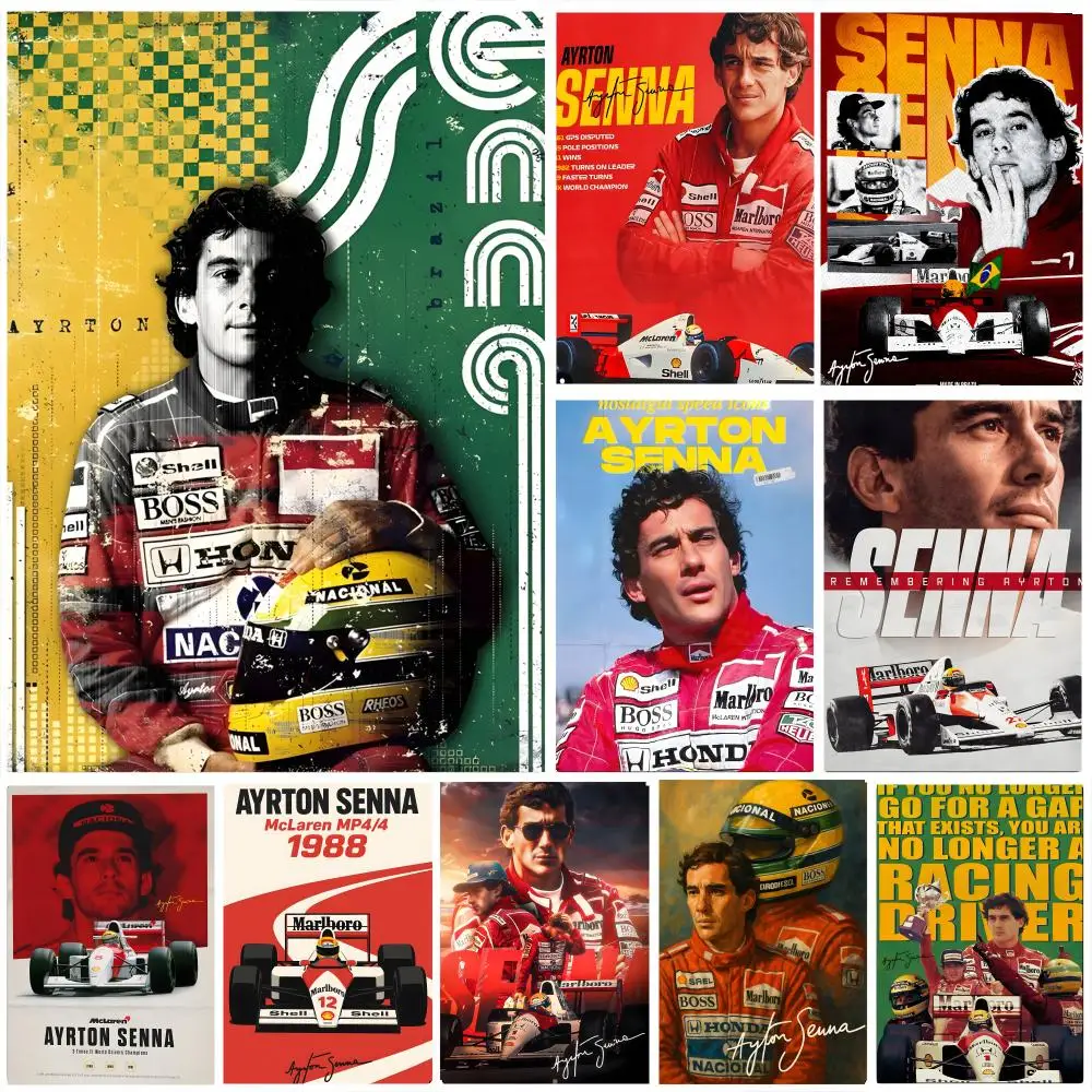 poster-autoadesivo-de-arte-em-papel-a-prova-d'agua-decoracao-de-parede-para-cafe-bar-quarto-a-yrton-s-senna-classico