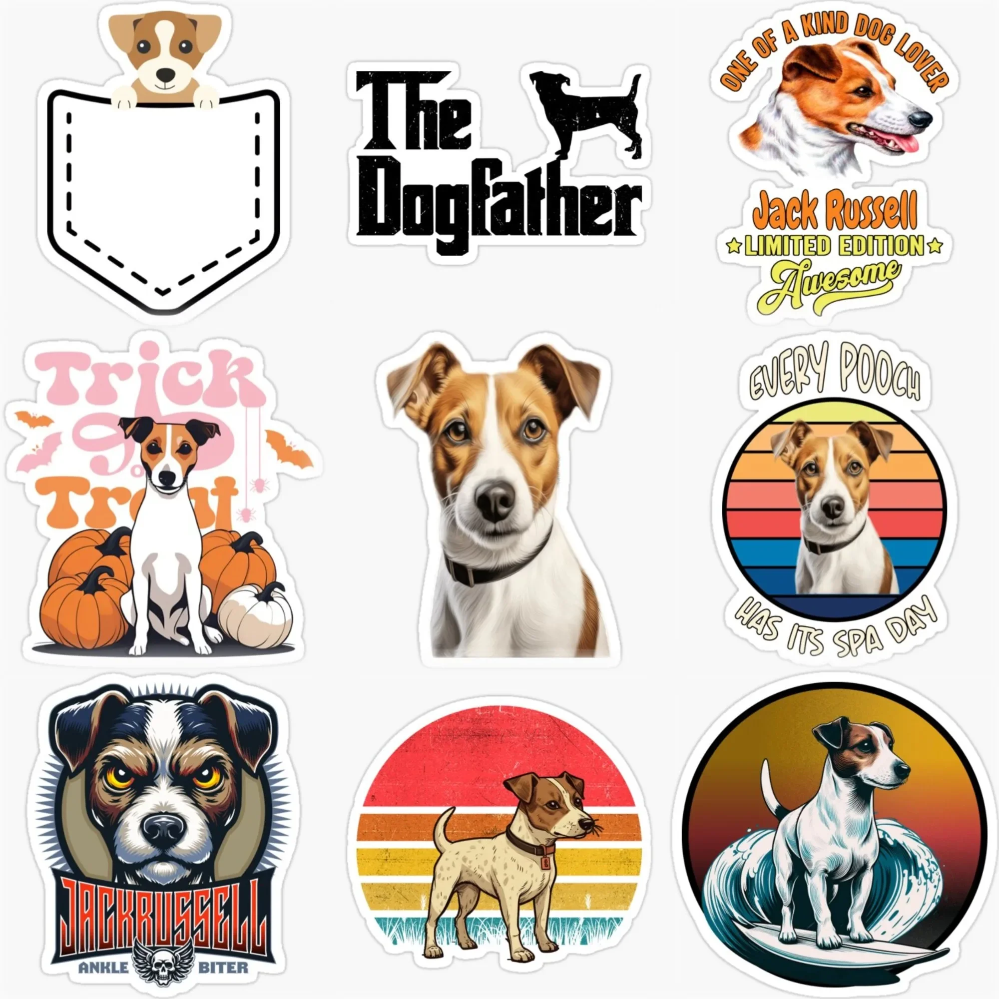 

Jack Russell Terrier Dog Pet PVC Creative Car Sticker Customizable Size