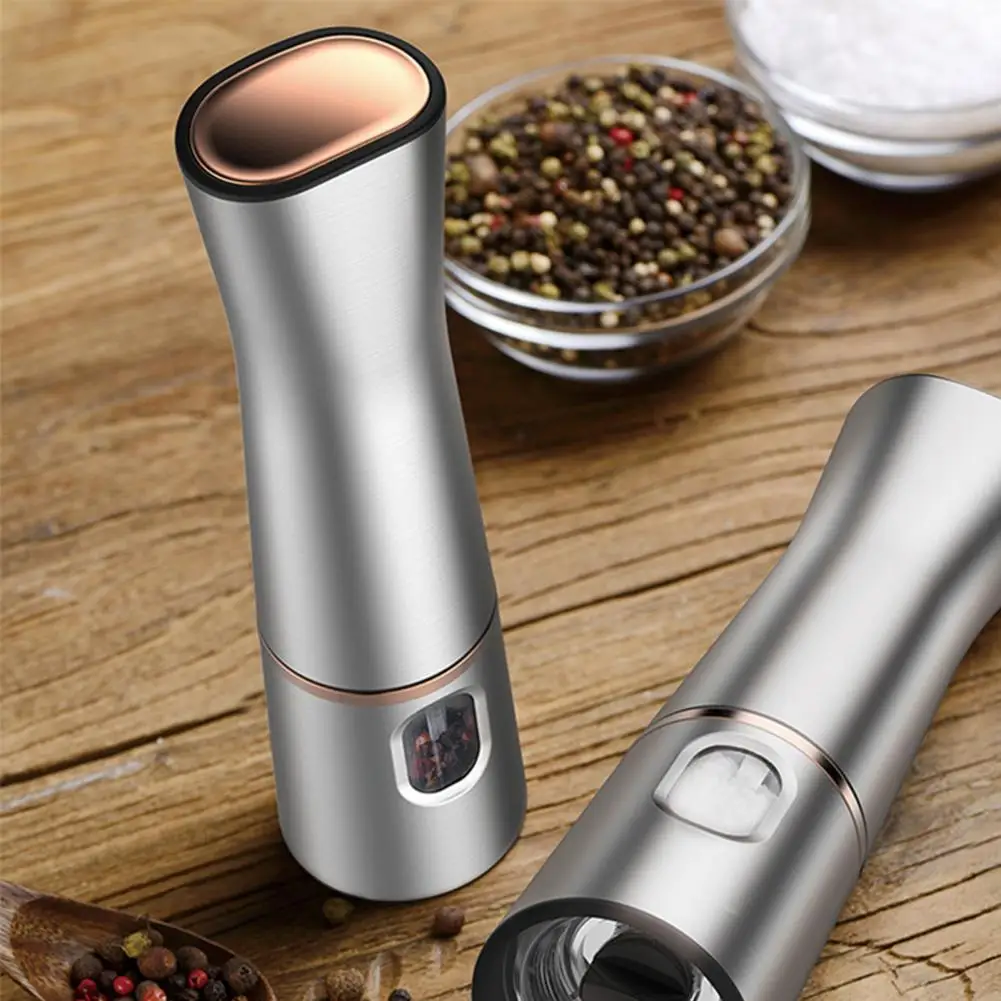 Electric Mill Pepper Grinder Bottle Professional Salt Spice Grinder Seasoning Grinder Electric Grinding мельница для специй