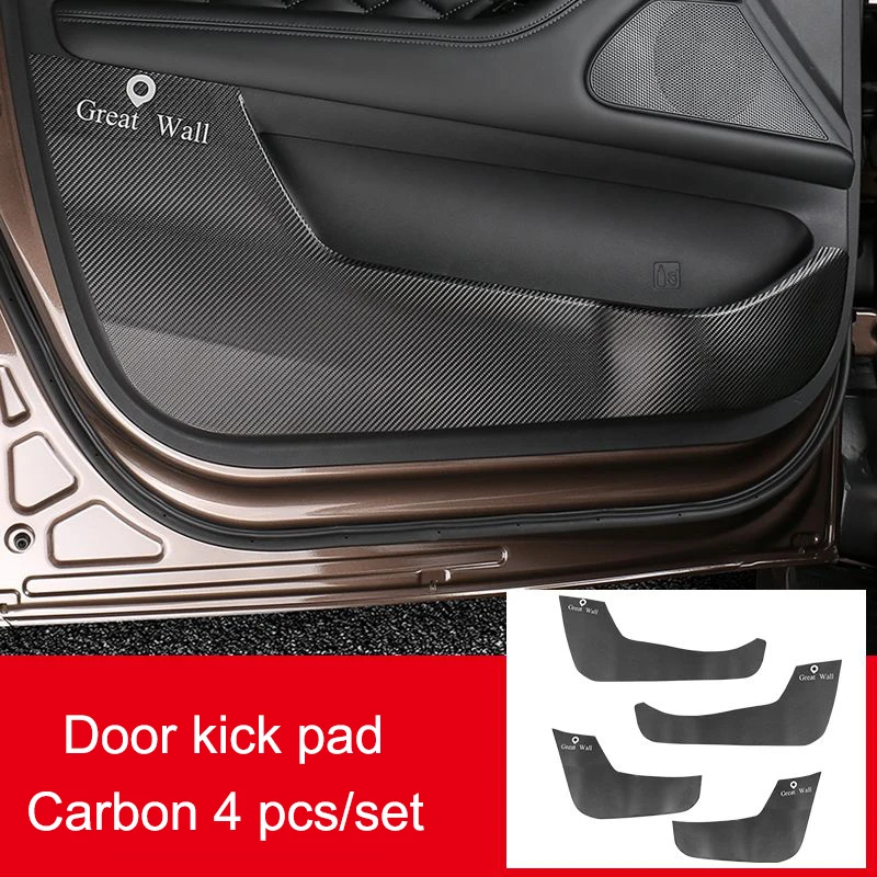 For Great Wall GWM Pao Poer P Series Cannon Ute 2022 2021Car Door Anti-kick Mat Dirty-proof Pad Stickers Cover Trim Garnish Trim