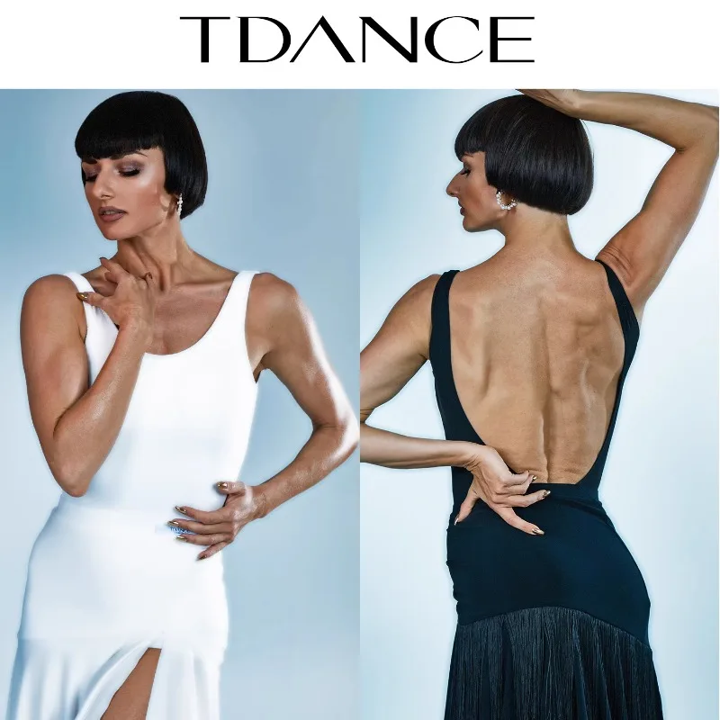 

Customized Latin Modern Practice Dress [Backless Tank Top] Single Wear Stacked Basic Top Slim Fit
