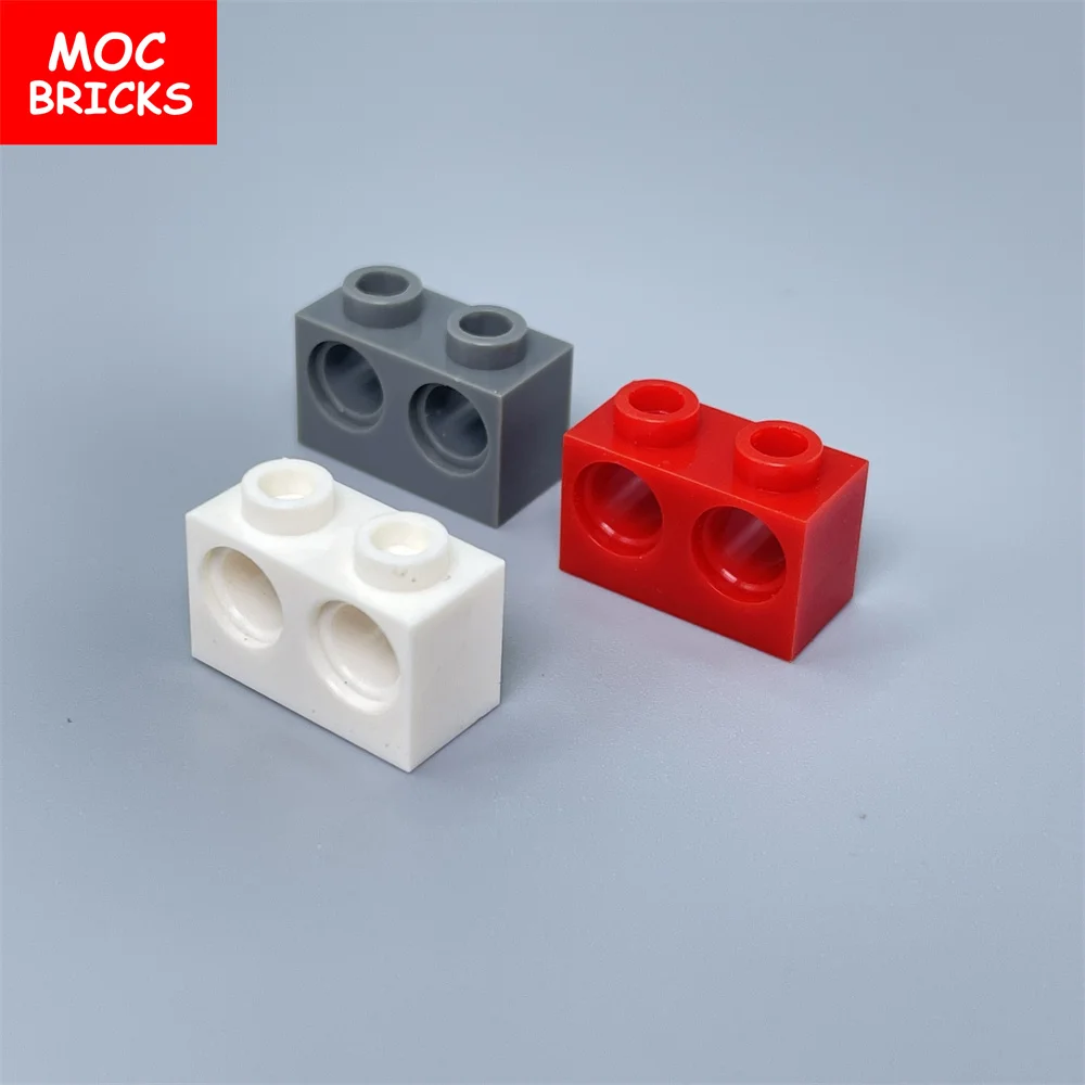 20pcs/lot MOC Bricks Brick 1 x 2 with Two Holes fit with 32000 DIY Educational Building Blocks Toys for Children gifts