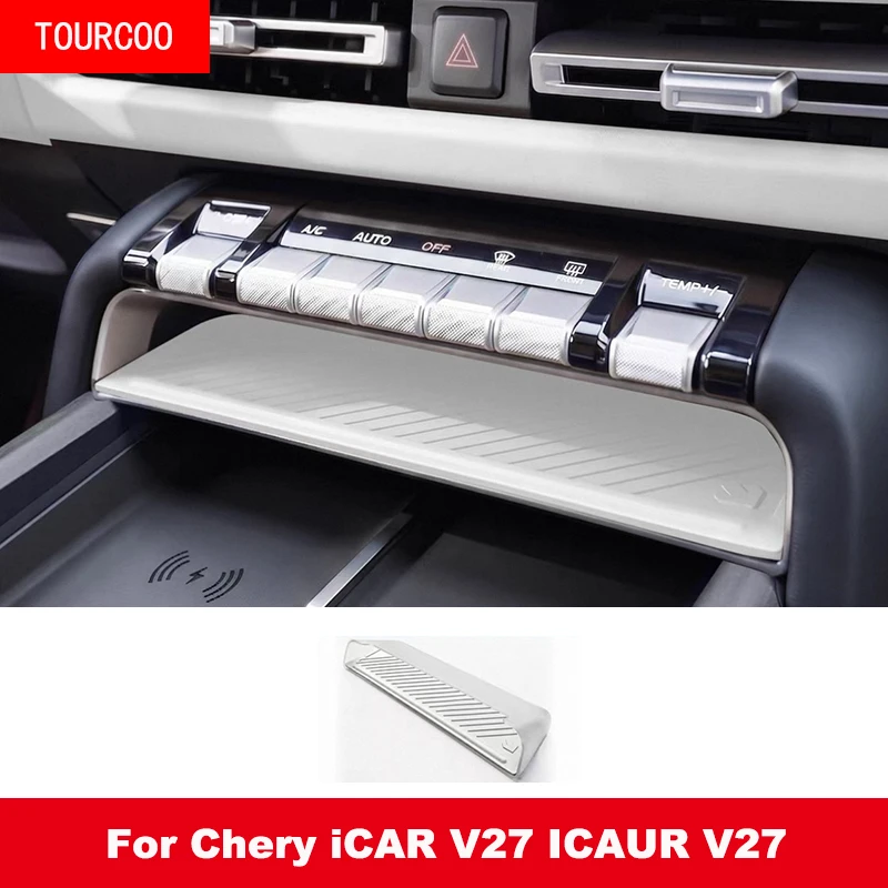 

For Chery iCAR V27 ICAUR V27 2026 Central Control Under-Screen Hidden Storage Box Organizer Storage Finishing Accessories
