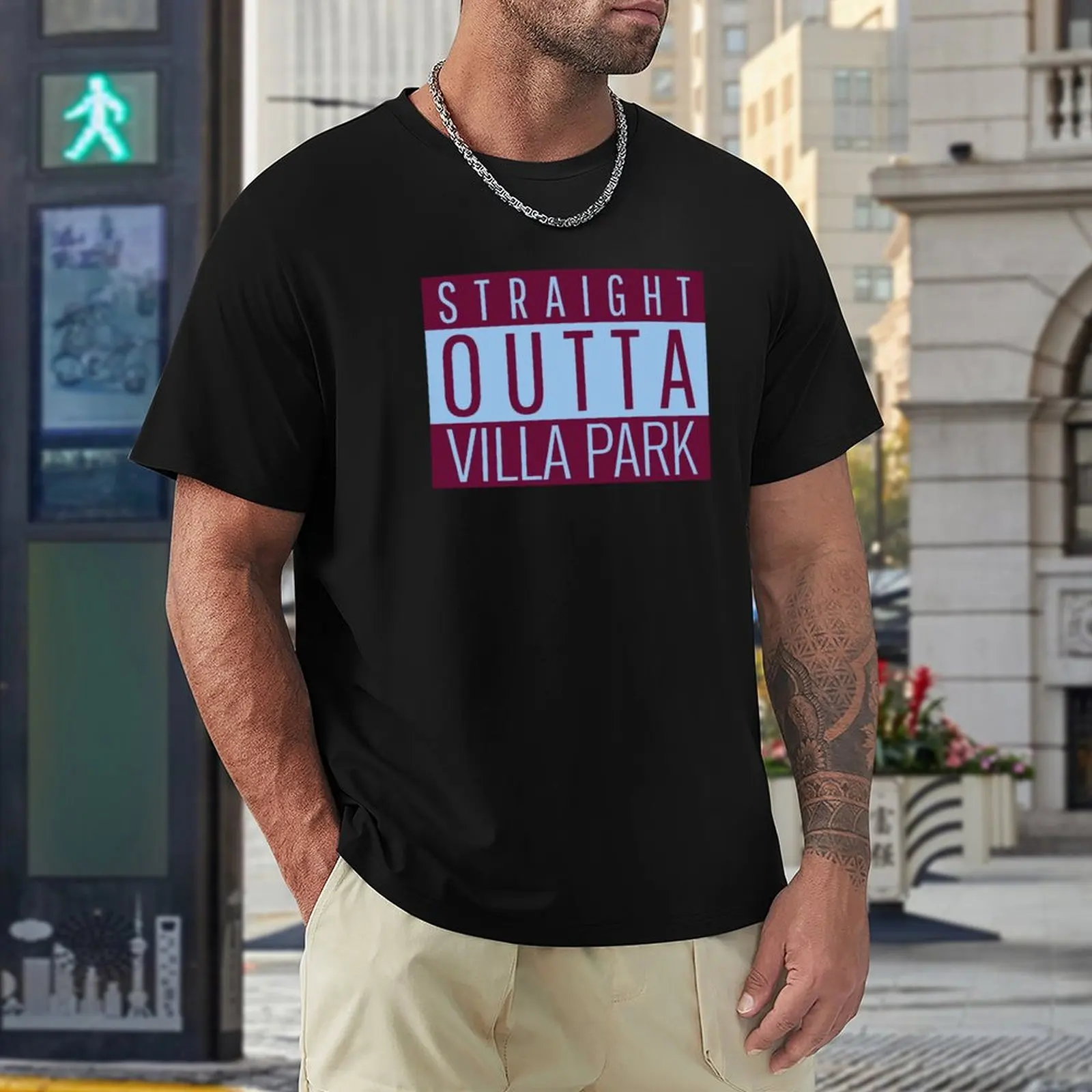 Camiseta de fútbol Straight Outta Villa Park Aston Villa, camisetas bonitas, camiseta de verano de secado rápido, camiseta para hombre