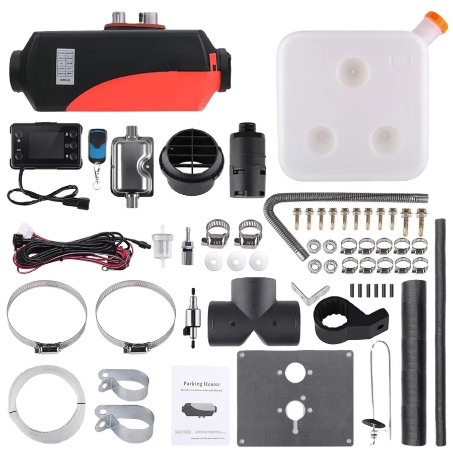 RV 12 فولت/24 فولت 2KW/5KW/8KW سبليت سخان مواقف السيارات مسخن الهواء لمس سخان التوقف تحكم عن بعد