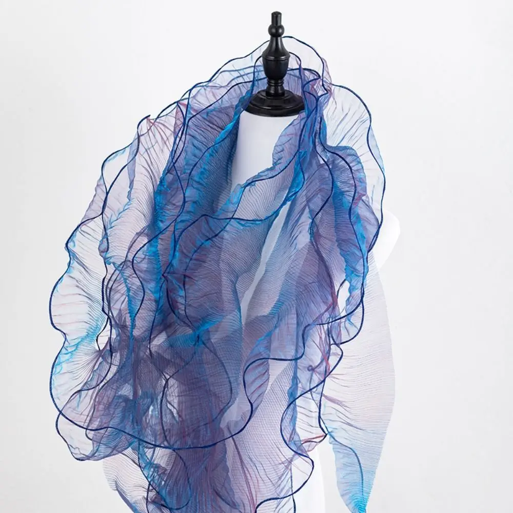 1 YARD จีบริบบิ้นลูกไม้ Mermaid สีหัตถกรรมเสื้อผ้า Supply Ruffle เย็บผ้าเครื่องแต่งกายอุปกรณ์เย็บปักถักร้อย