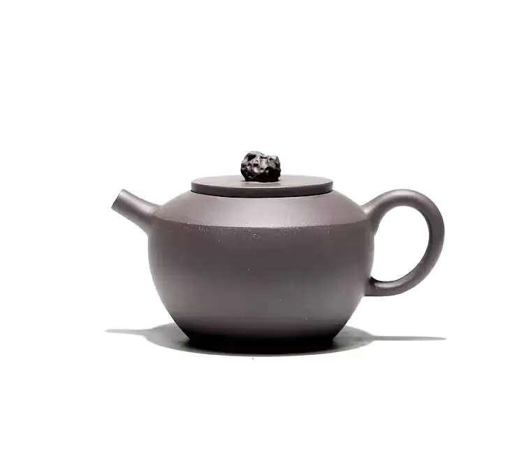 [Clearance Sale]Yixing Original Household Purple Clay Teapot By Liu Xueqin, Handmade Green Section Taihu Stone 200Cc