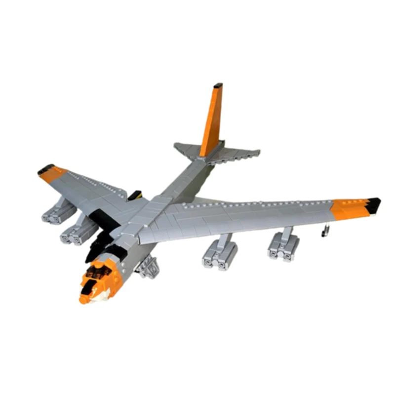 NB-52s V1 Military Bomber Model MOC Building Bricks War Equipment Style Modular Technology Gifts Holiday Assemble Toys Suit