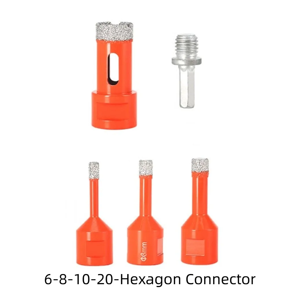 

M14 Паяное сухое сверло с резьбой, алмазный охлаждающий воск, открывалка для отверстий, без скольжения, легкое удаление чипов, кольцевая пила, резак