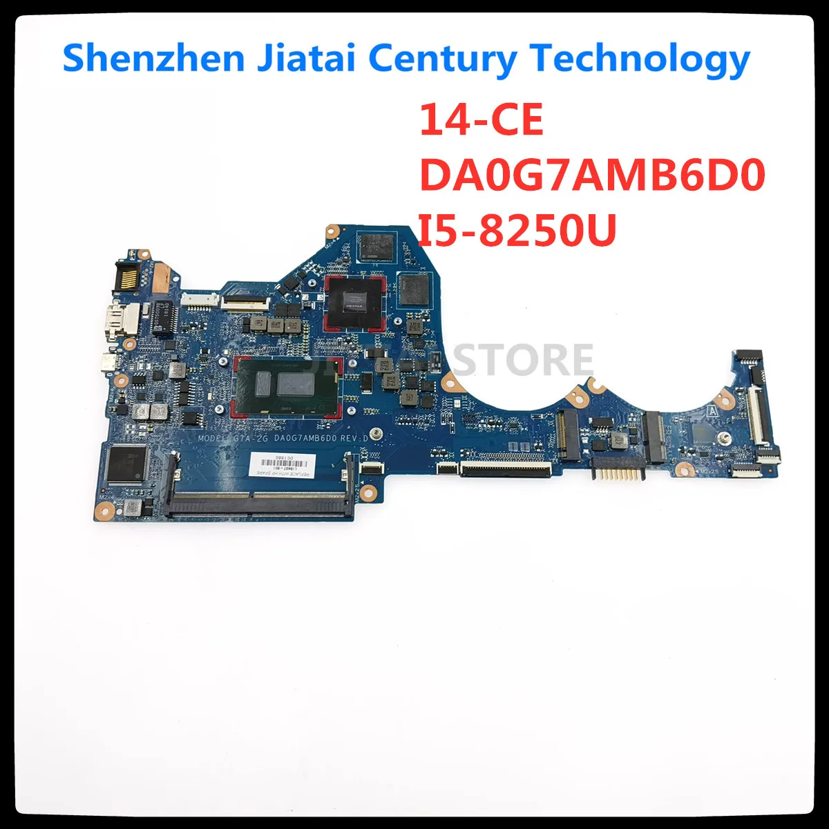 

DA0G7AMB6D0 For HP 14-CE Notebook Laptop motherboard SR3LA i5-8250U CPU N17S-G1-A1 GPU fully Tested