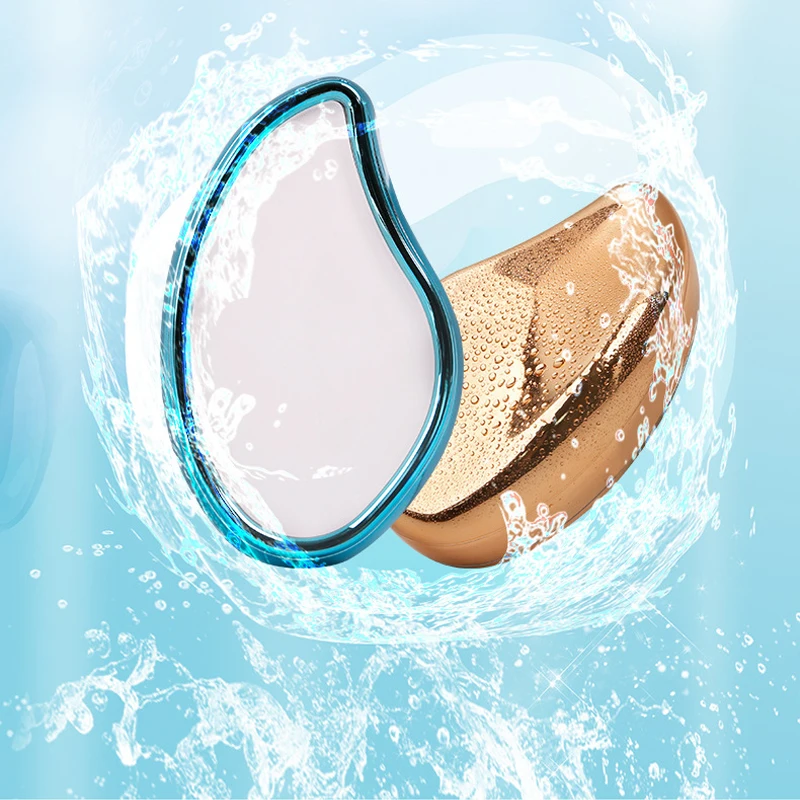 크리스탈 헤어 리무버 제모 도구, 무통 안전 제모기 물리적 Bleame 크리스탈 헤어 지우개 쉬운 청소 재사용 가능한 바디 홈