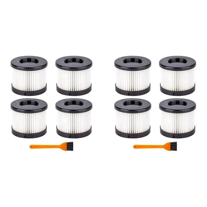 X16A 2025 NEW-8Pack 49-90-0160 HEPAแห้งกรองสําหรับMilwaukee 49-90-0160 0882-20 M18 ขนาดกะทัดรัดสูญญากาศ 1 แปรงทําความสะอาด