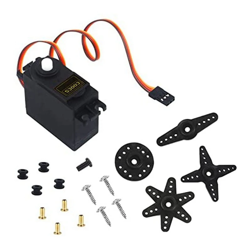 4 PCS S3003 Servo Motor Padrão RC Servo de alta velocidade para carro inteligente robô barco helicóptero RC