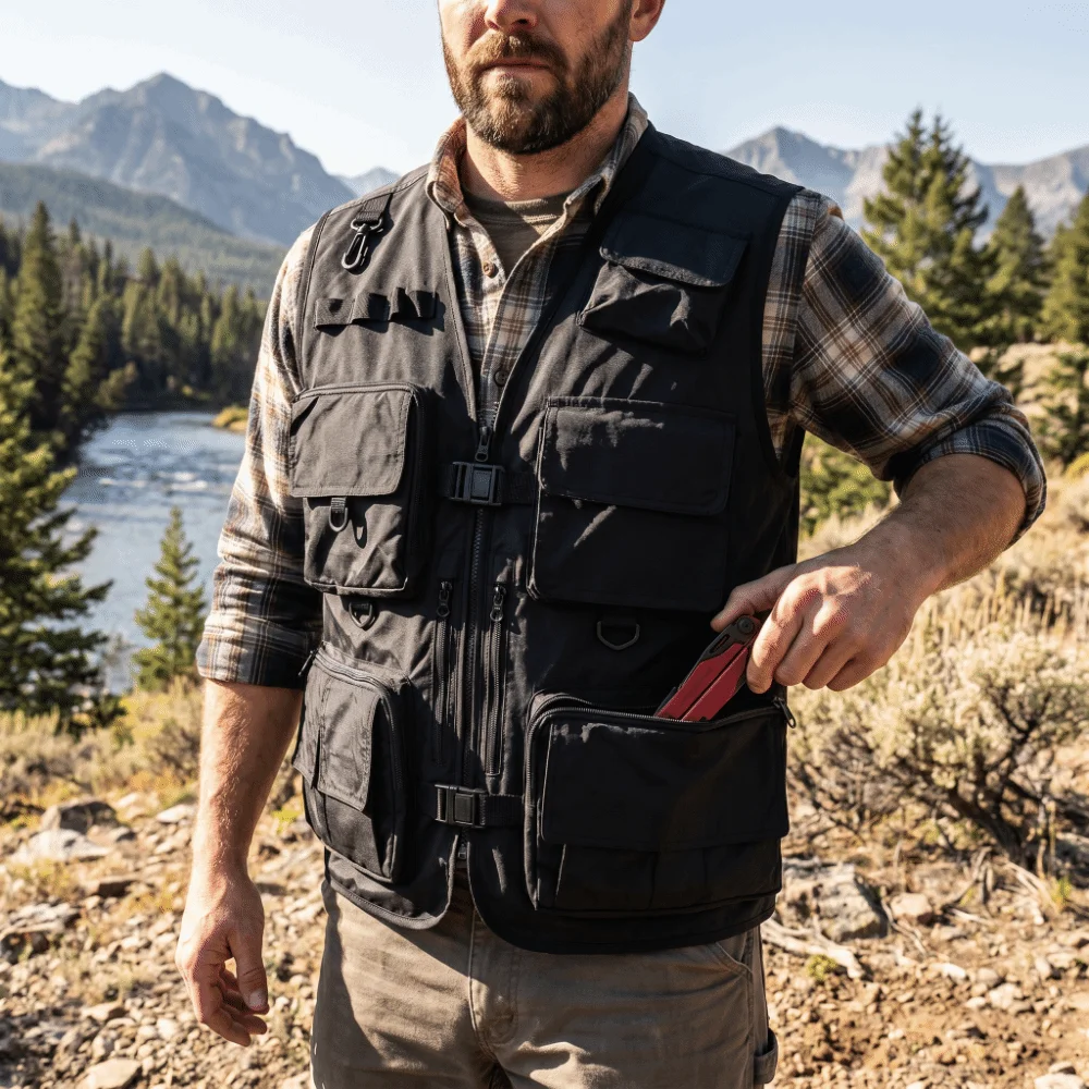 سترة صيد كاجوال مقاومة للماء س - مراجعة Fishing Vest وسعره