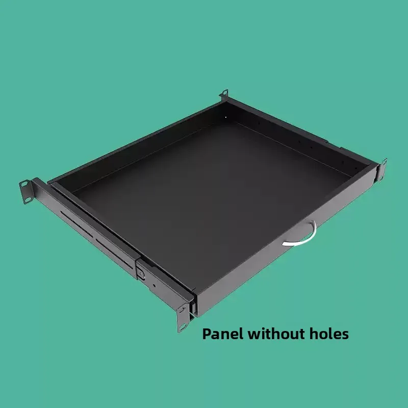 1U Drawer Keyboard Bracket Network Cabinet Sliding Shelf Thickened Telescopic Tray Computer Room Keyboard Mouse Storage Rack