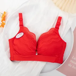 Extra thick 6cm bra, extra thick cup, extra thick bra, thickened gathering, no steel ring underwear for women