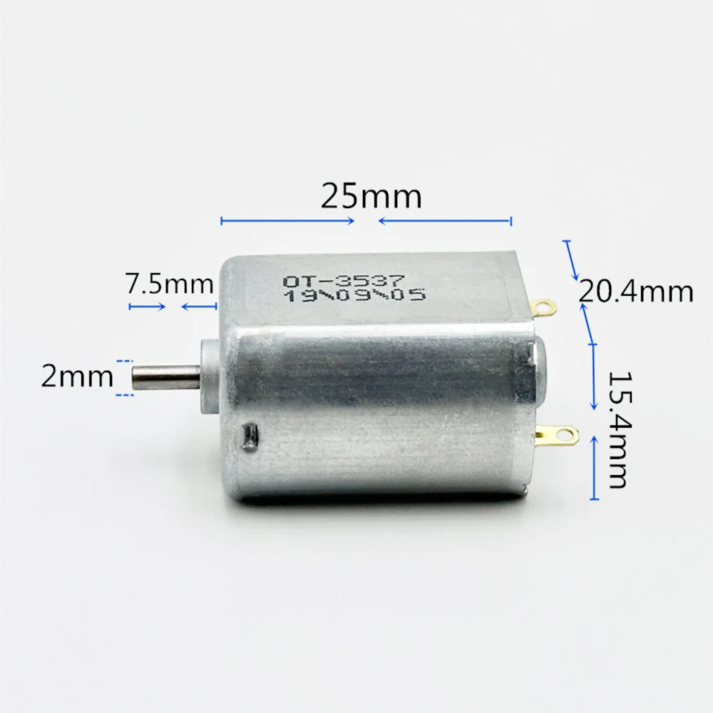 Micro FK-130PH-3537 Flat Strong Magnetic Carbon Brush Motor DC 3V 3.7V 4.2V 25000RPM High Speed Small Toy Model Spindle Motor