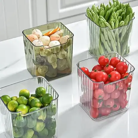 Kitchen New Refrigerator Storage Organization Food Category Translucent Box Storage Box Kitchen Accessories Food Kitchen Storage