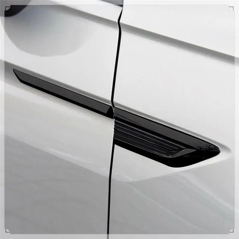 4PCS Side Wing Emblem Cover Trim Stickers Car Exterior Styling Side Wing Fender For-VW Tiguan 2017 2018 2019