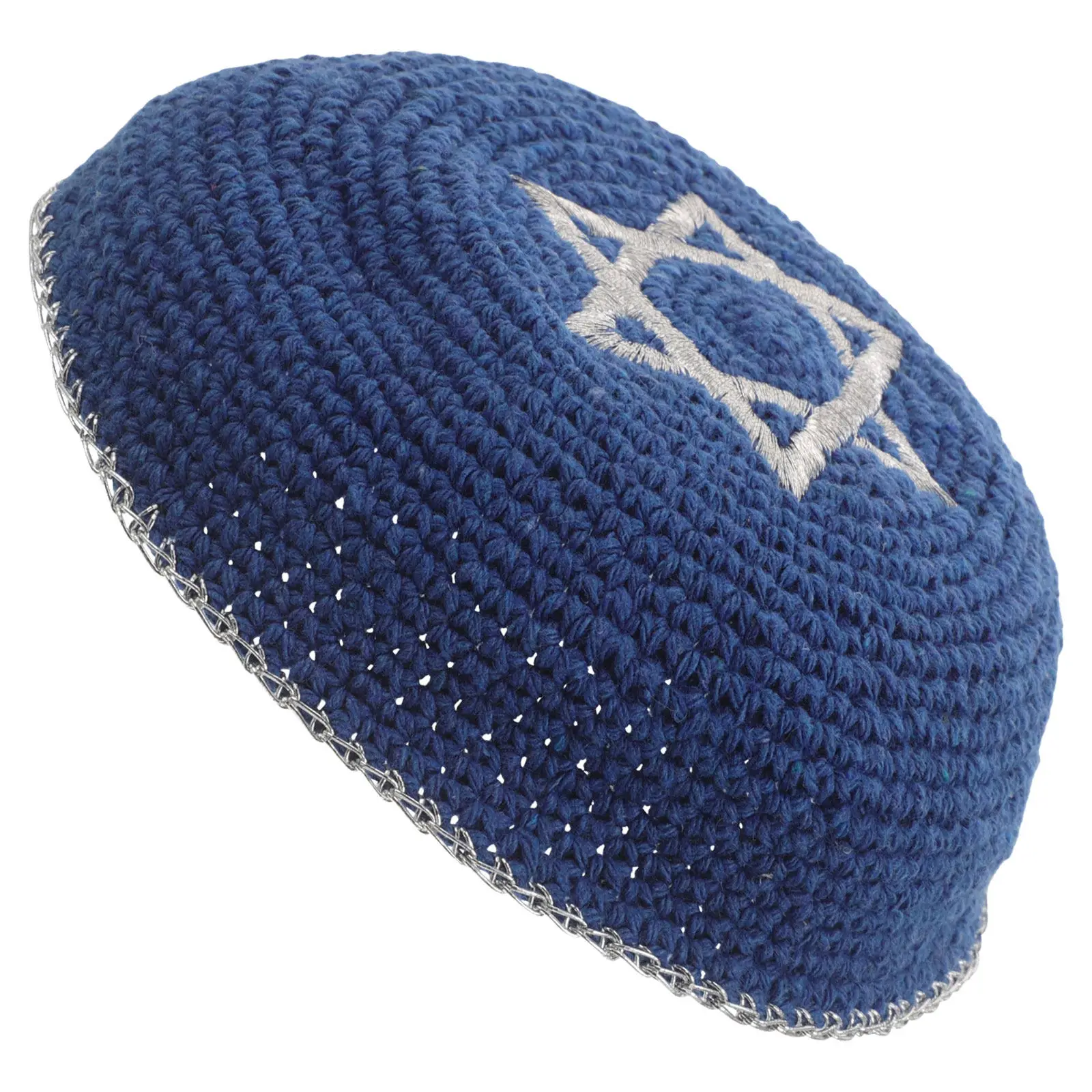 Israel Jewish Kippah Hat Cotton Embroidered Star Of David Prayer Cap Men Skullcap Head Cover Festival Yarmulke Pilgrimage