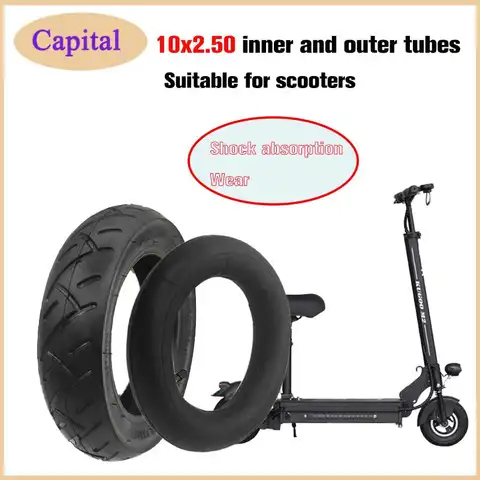 10 Inch 10x2.50  Solid Tire  for Solid Tire Rubber Wheels Tyre Electric Scooter Tire