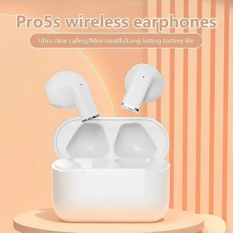سماعات أذن بلوتوث Mini Pro5s الجديدة تجربة صوتية غامرة مريحة في الأذن سماعات لاسلكية لجميع الهواتف الذكية