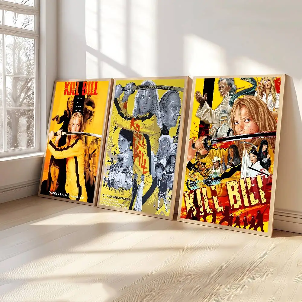 Classic Hot Movie Kill Bill  Classic Vintage Posters Whitepaper Prints Posters Artwork Kawaii Room Decor