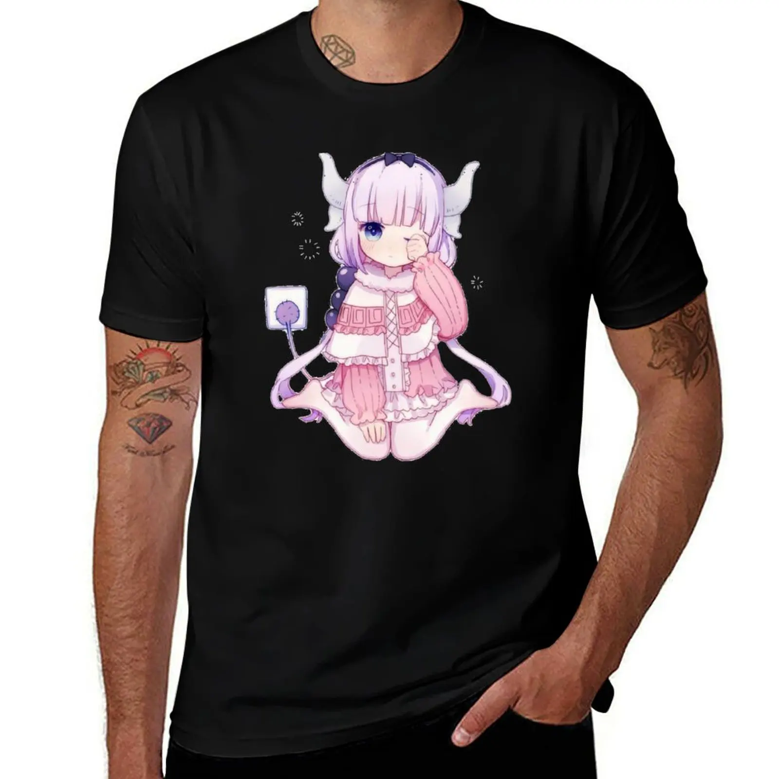 Charging Kanna T-Shirt man t shirt cotton man t shirts for men T-Shirt