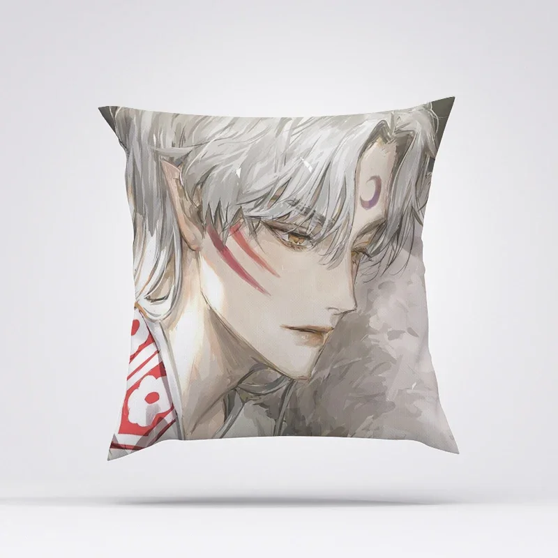 Inuyasha Fall Decor poszewka na poduszkę 45x45 poszewki na poduszki rzuć poszewka na poduszkę Anime poduszka dekoracyjne poszewki na poduszki 50x50