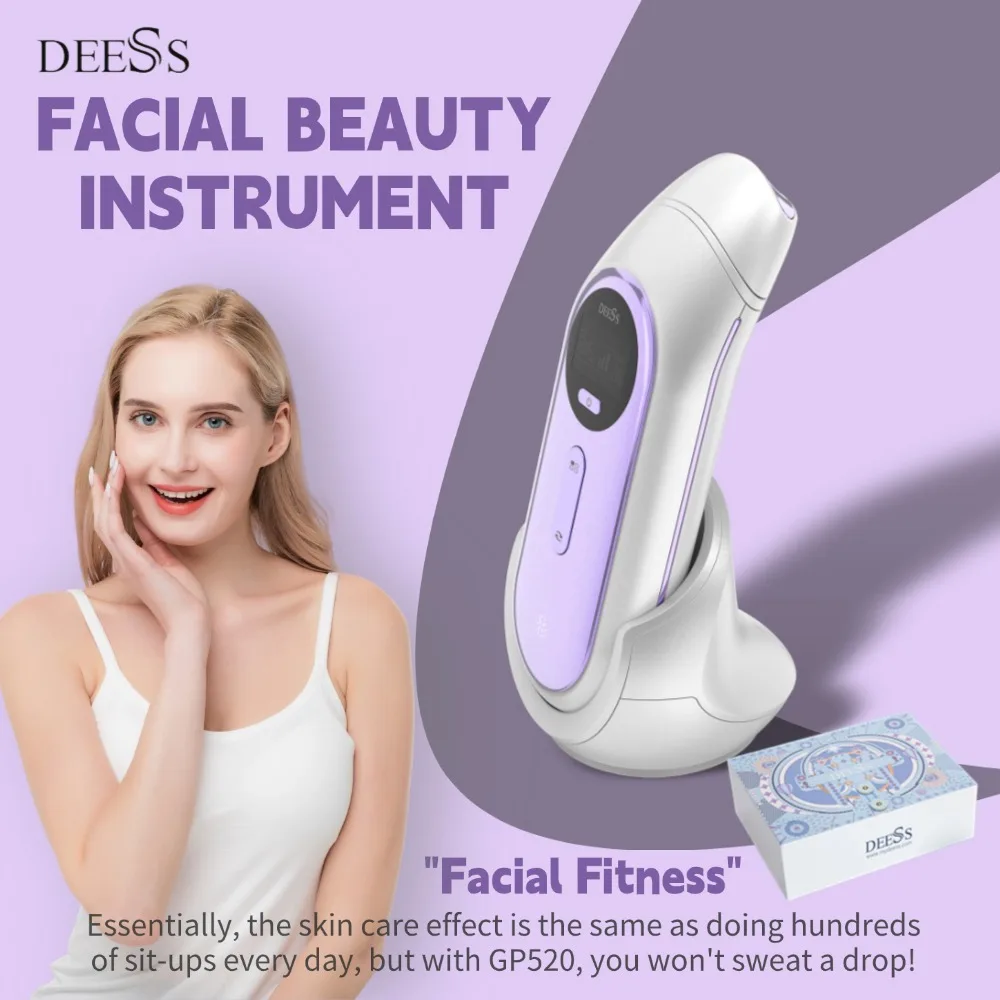 DEESS GP520 Microcurrent Facial Device -Types,Reduces for All Skin，Instant Lift,Conceals Dark Circles,Reduces Puffiness,Smooths