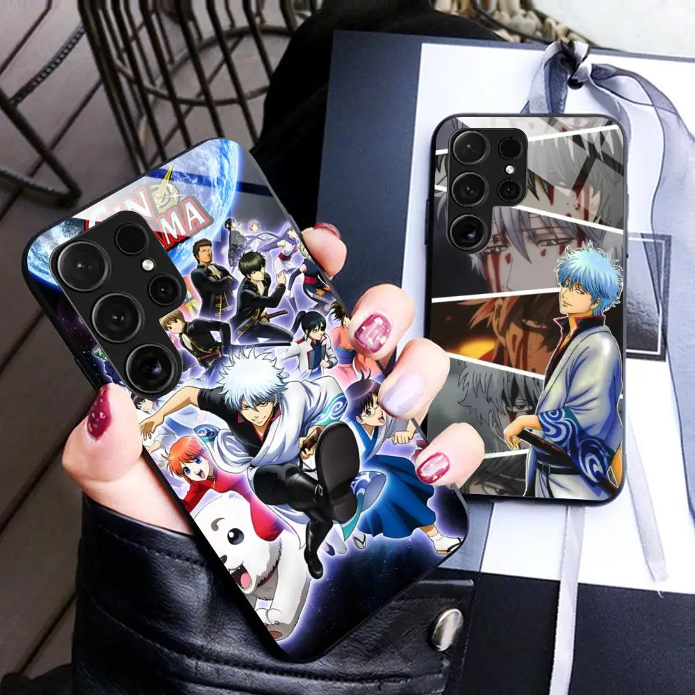 Gintama Sakata Gintoki Phone Case for Samsung Galaxy S26 S25 S24 S23 S22 S21 S20 Note20 Plus FE Ultra Glass Protective Cover
