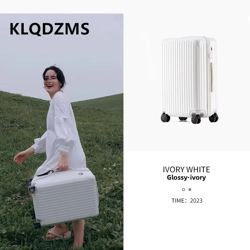 

KLQDZMS 20"22"24"26"28Inch New Luggage Boarding Box Large Capacity Multifunctional Trolley Men's Password Box Women's Suitcase