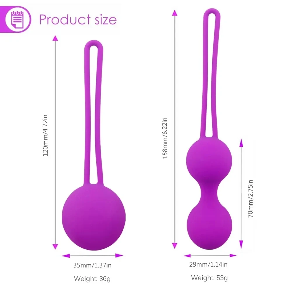 Kegel Balls for Women - Set of 3, Doctor Recommended Exerciser for Pelvic Floor Strengthening Tightening Kegel Exercise