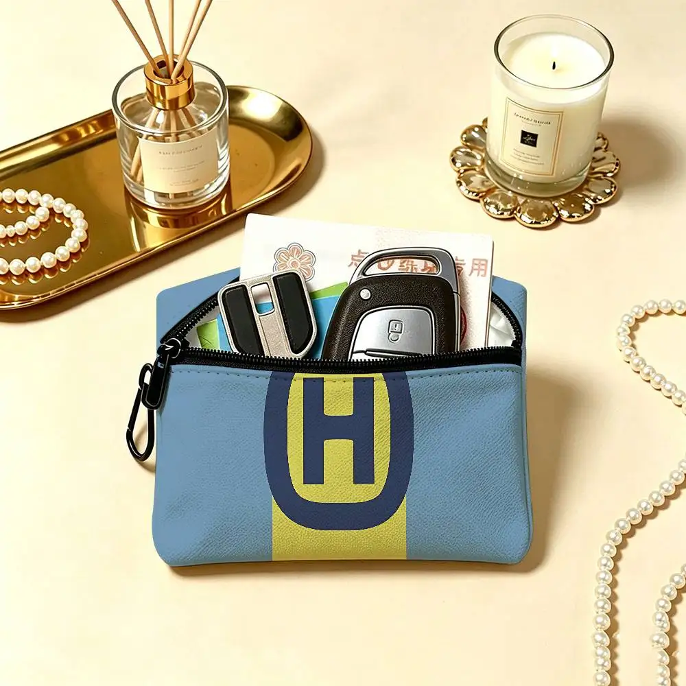 H-Husqvarna Logo Waterproof Oxford Cloth Zipper Wallet Portable Hanging Small Coin Purse For Travel view 4