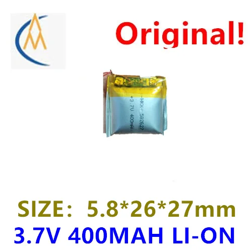 3.7V polymer lithium-ion battery video early education machine 582627 dynamic charging 400MAH protection full capacity brand new