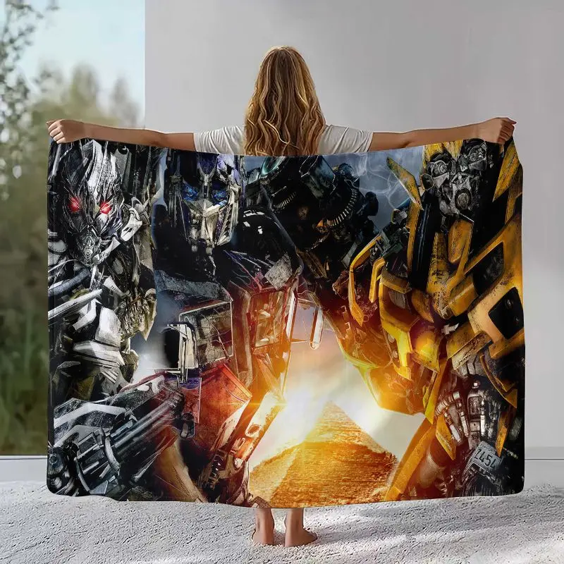 Autobots Transformers Optimus Prime Flannel Throw Blanket,Cozy Warm Blanket for Bed,Sofa,Living Room,Picnic,Camping,Home Decor