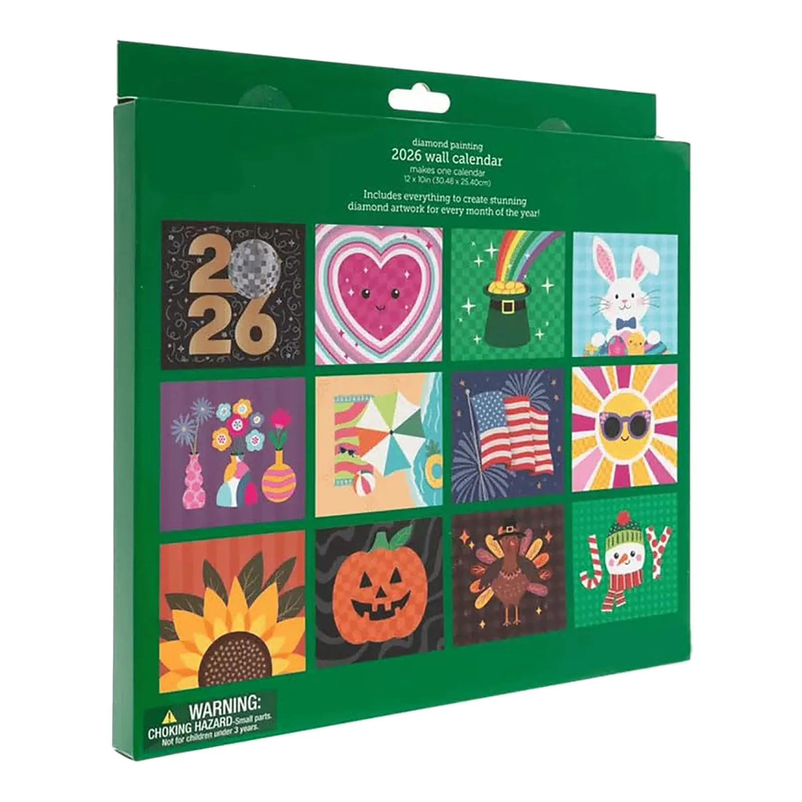 Arts Training Equipment for Adults 2026 Wall Calendar Kit DIY Diamond Art Calendar 2026 12 Month Flip Wall Calendar With To Do