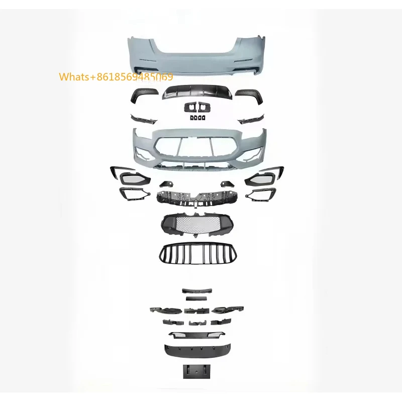 

Suitable President's Facelift GTS Double Vertical Bar Grille Front Bumper