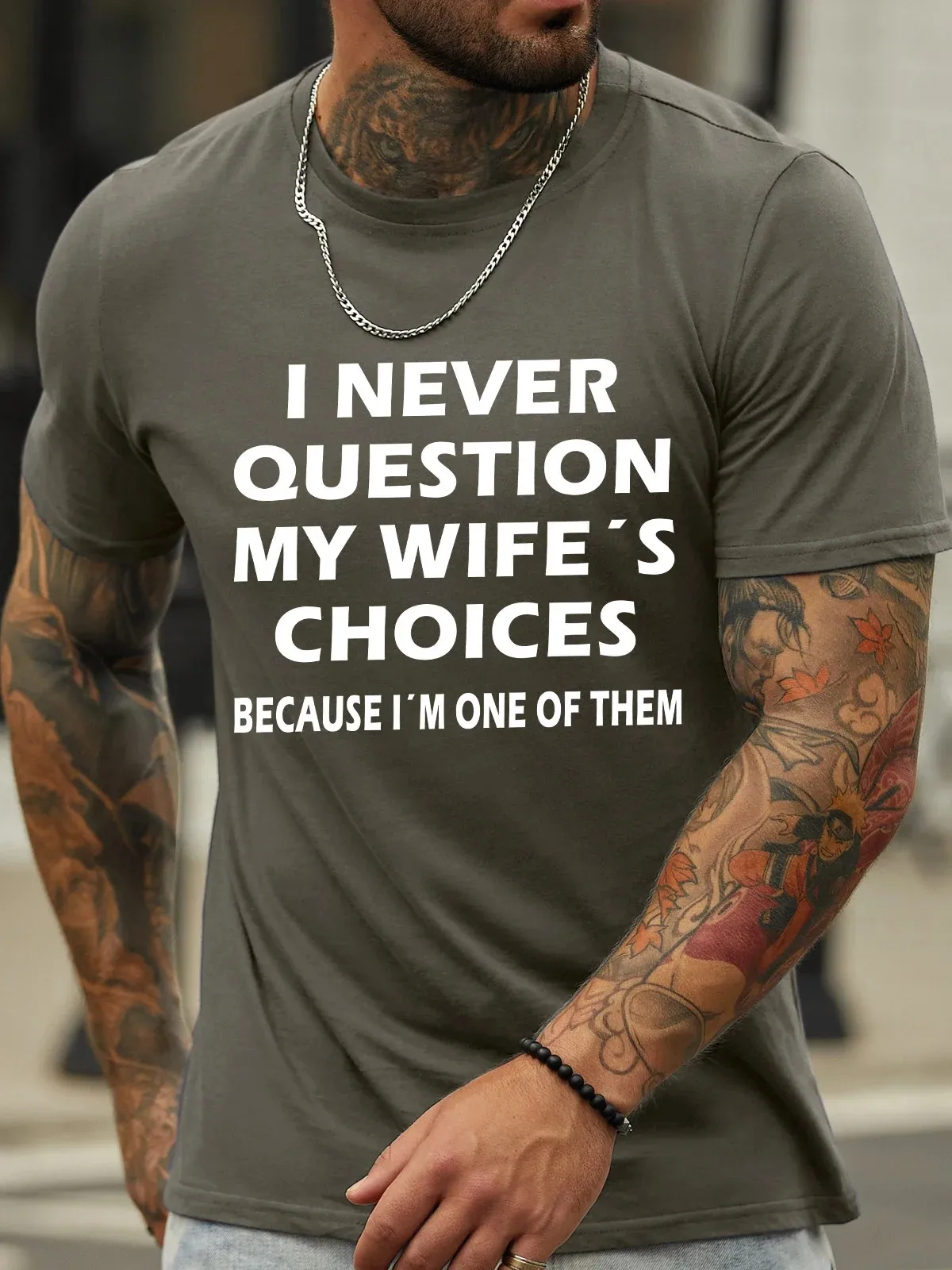 Lilicloth X Hynek Rajtr I Never Question My Wife's Choices Because I'm One Of Them Men's T-Shirt