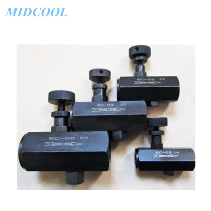 Hydraulic One-Way Throttle Valve KC-02 1/4 KC-03 3/8 KC-04 1/2 KC-06 3/4