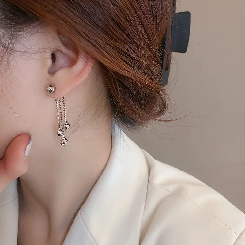Gold Color Long Thread Tassel Drop Earrings For Women Geometric Butterfly Dangle Earring New Fashion Metal Earrings Jewelry