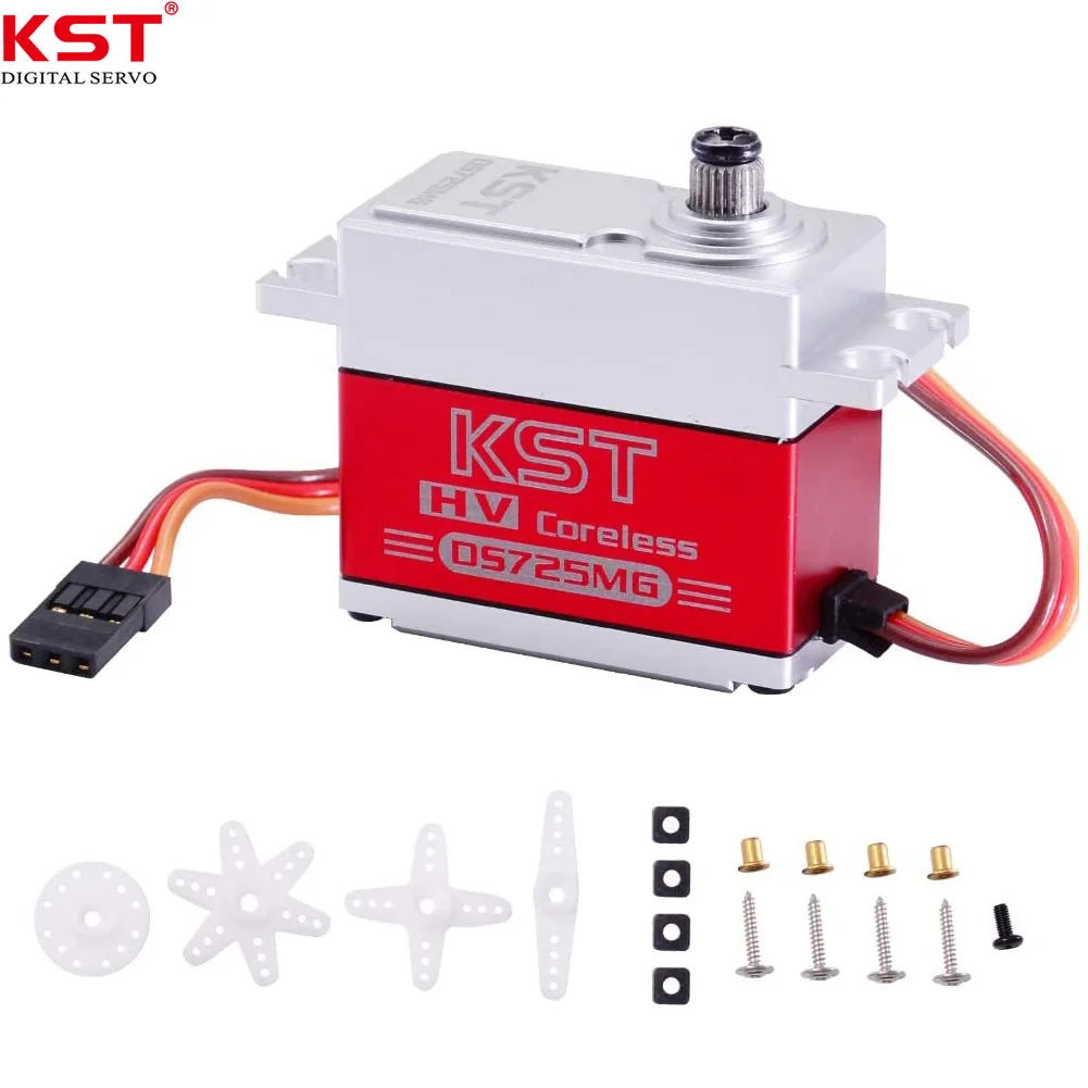 

Original KST DS725MG Standard HV Metal Case Metal Gear Digital Servo Motor for 550 RC Helicopter Airplane