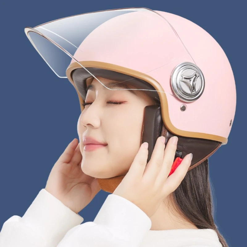 

Мотоцикл Карт Скутер Мотор Фургон Мотоцикл Винтаж Шлемы Четыре сезона Гоночные полушлемы Прозрачное длинное зеркало