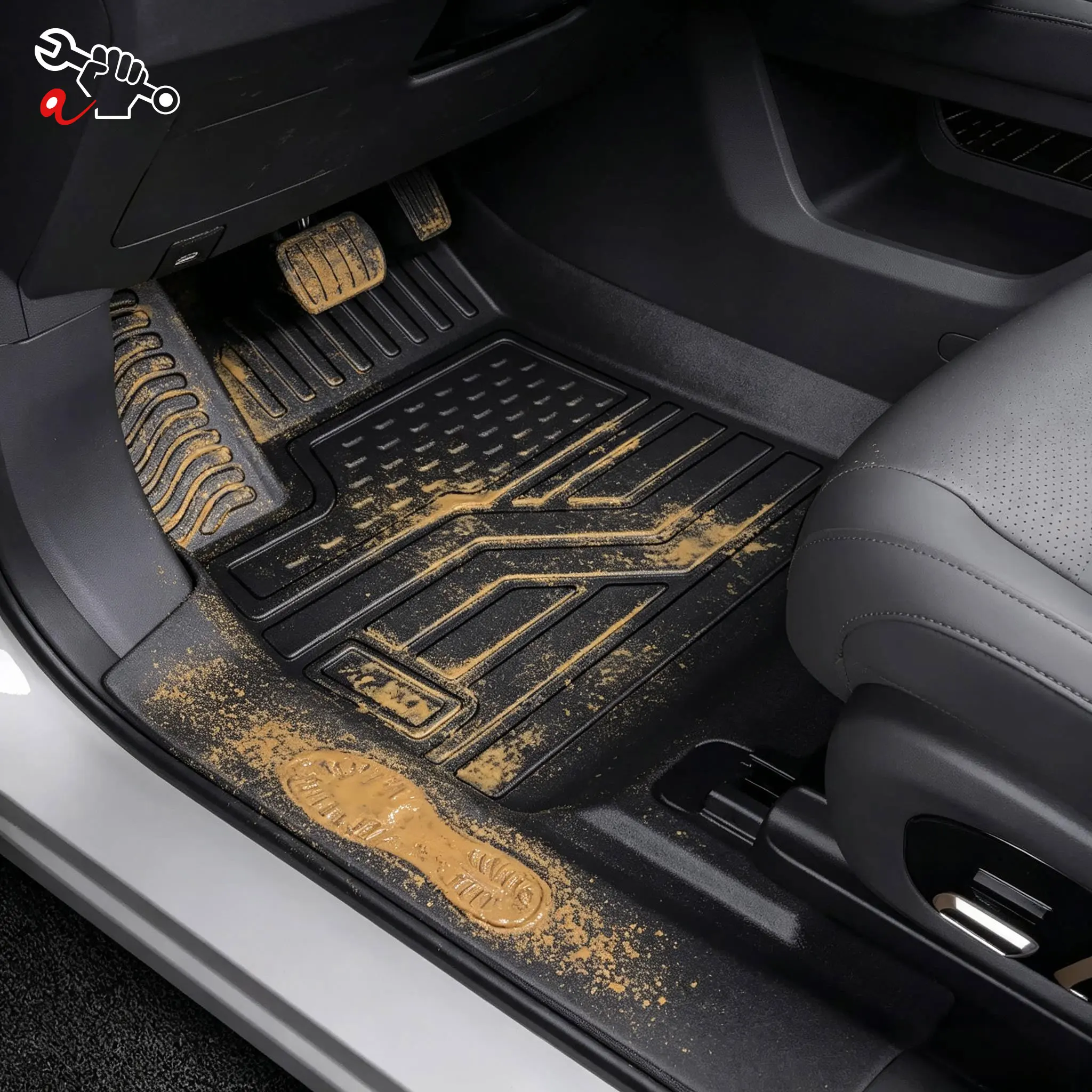 Left-Hand Drive Car Custom Fit Floor Mat For Dongfeng 008 eπ008 2024-2026 Waterproof Odorless Durable Full Coverage Floor Liner