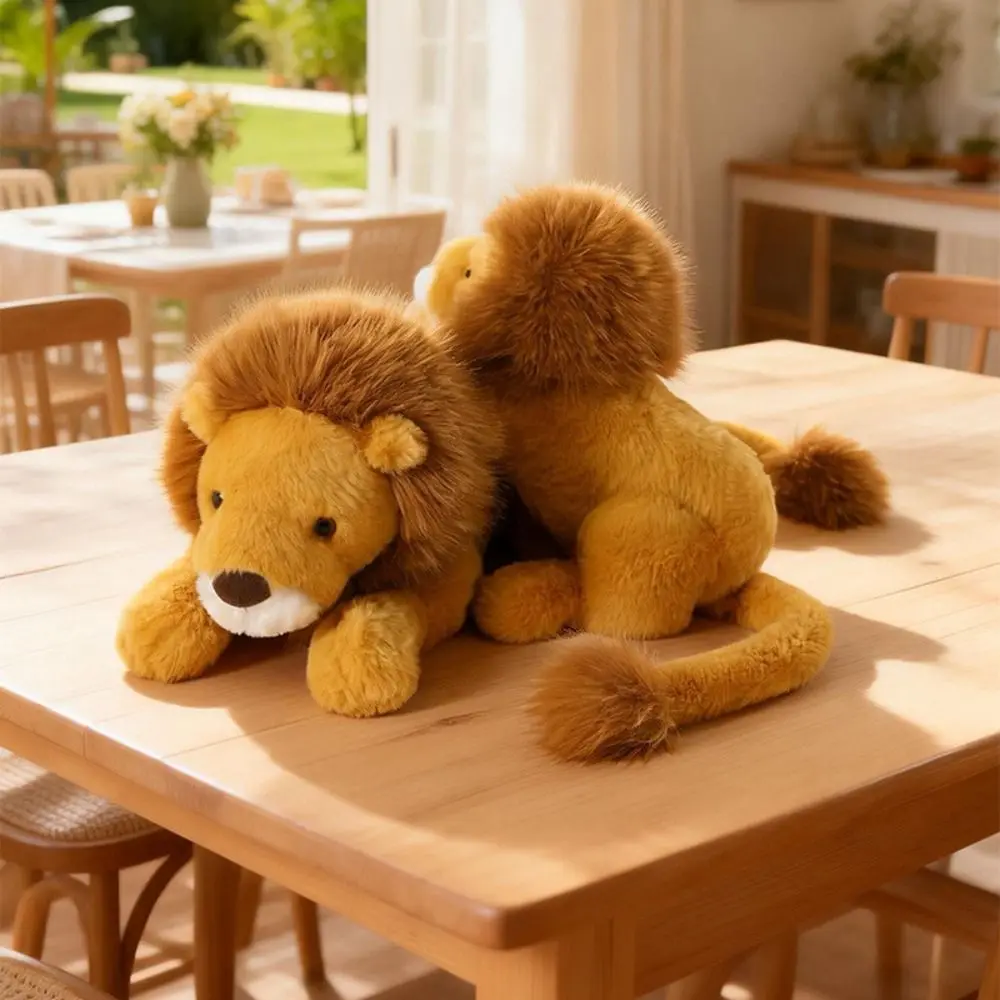 

Creative Gift Soft Lion Stuffed Animal Plush Pillow Cute Emotional Support Plush Toy 17.72inch Stuffed Toys