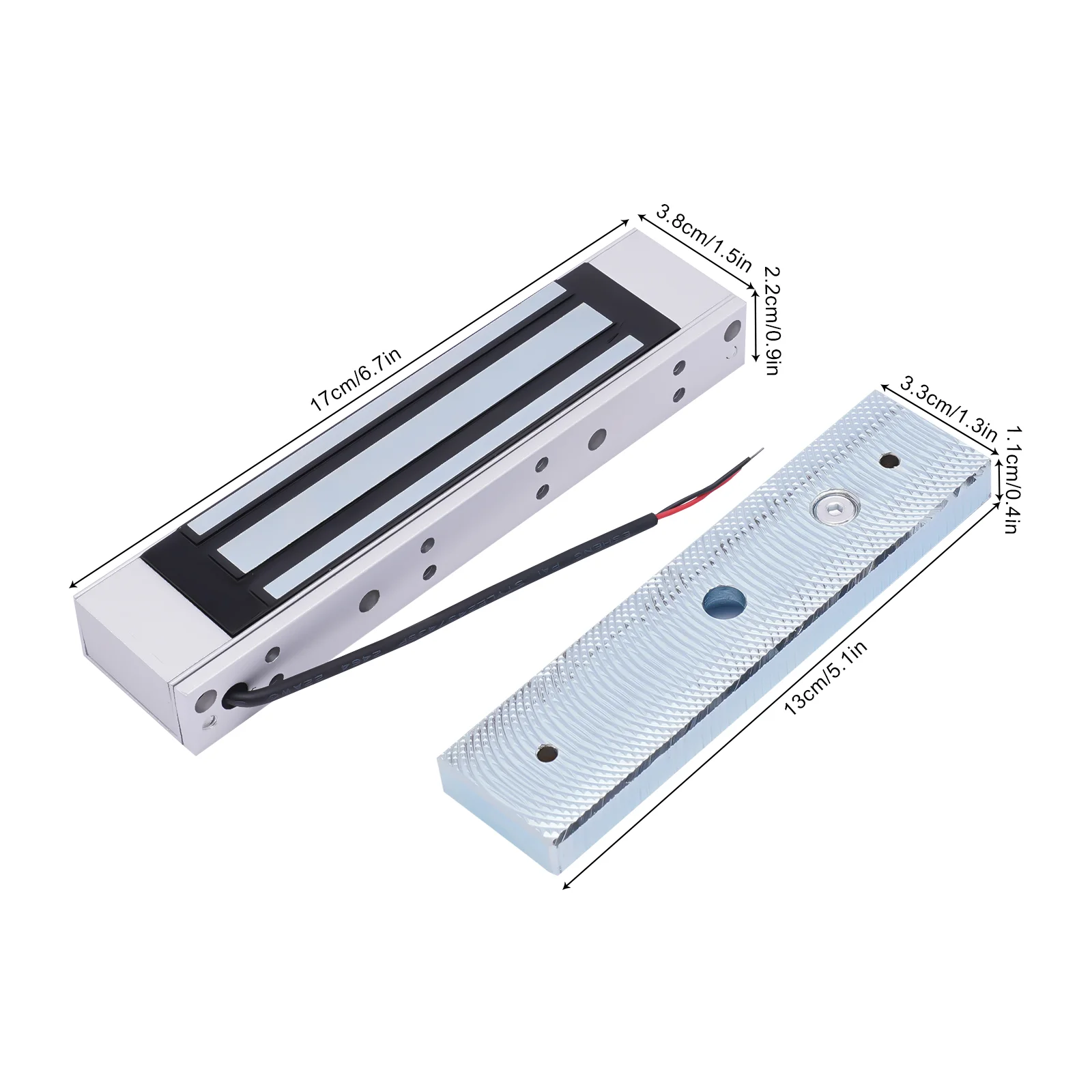 Sistema de Control de Acceso de puerta, cerradura magnética eléctrica, 600lb, 280KG, Fitce, 12V