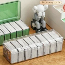 1pc Transparent Hot Trading Card Deck Box Large Capacity Container Card Organizer Storage Collectible Game Card Cases