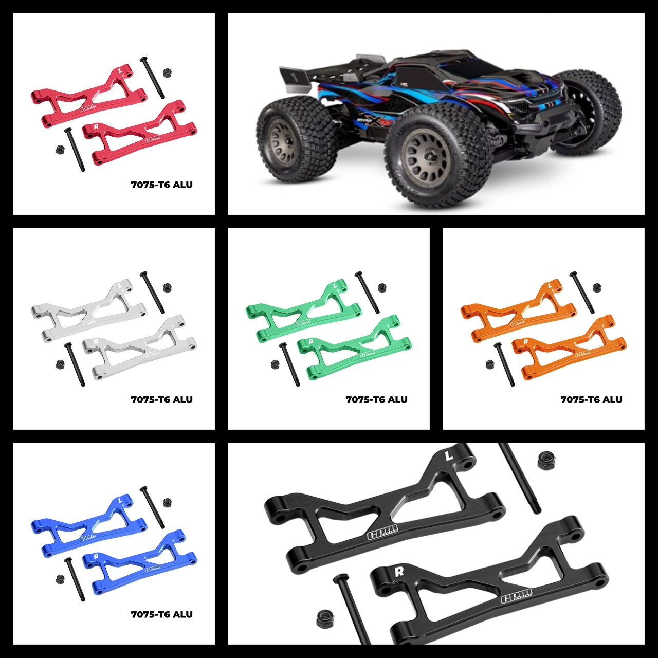 

Задние верхние рычаги подвески из сплава GPM 7075, для TRAXXAS MINI XRT VXL 3S