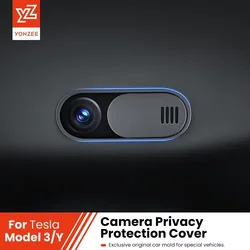 YZ dla Tesla Model 3 Model Y Pokrowiec na kamerę do monitora samochodowego Tesla Model3 Ultracienka naklejka na kamerę internetową dla modelu Akcesoria wewnętrzne